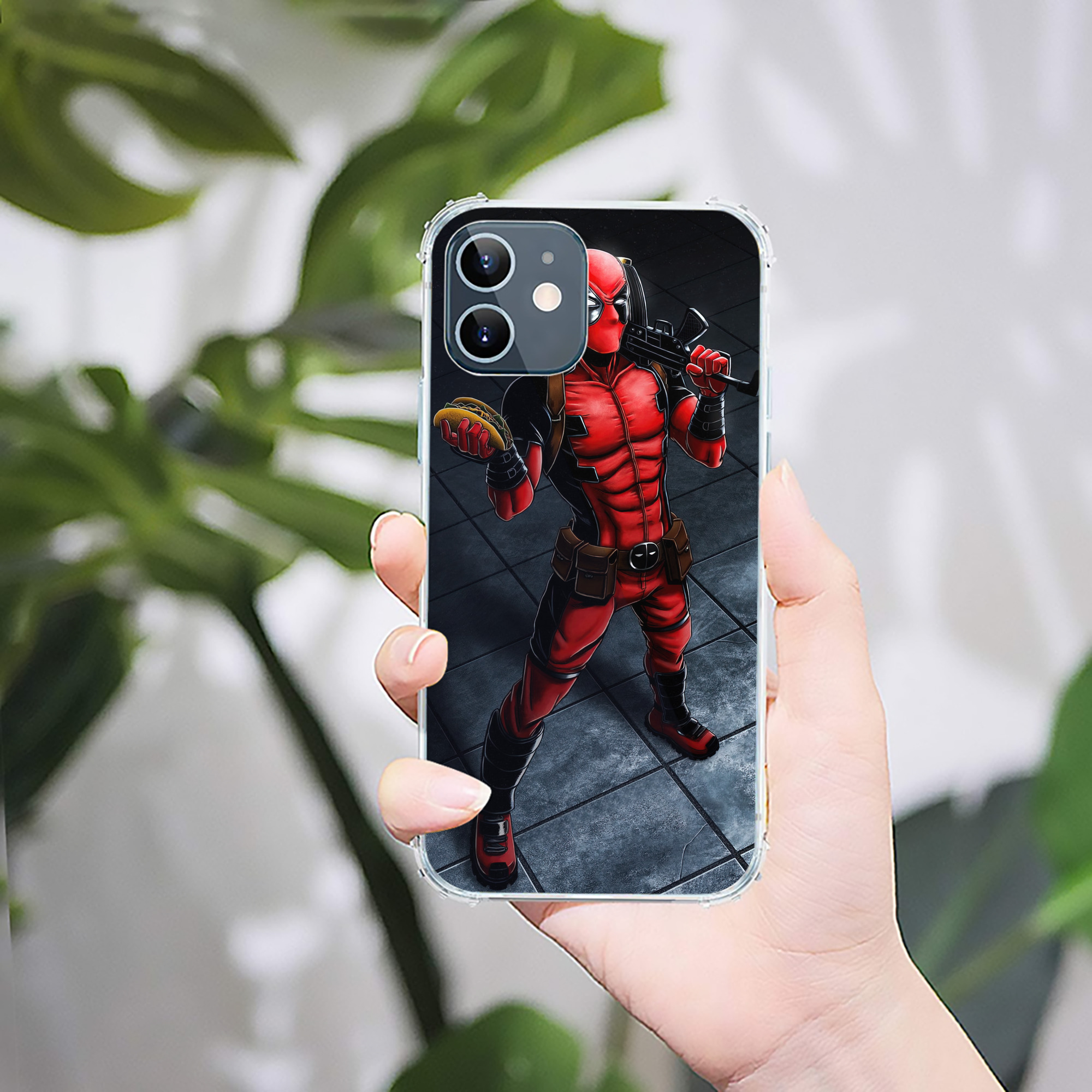 （画像用） Deadpool デッドプール 【iPhone 12シリーズ対応】透明スマホケース（クリアソフトケース）